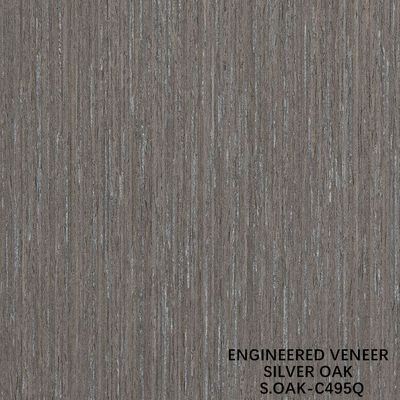Fancy Engineered Wood Veneer Of Silver Oak Quarter Cut For Door And Cabinet Face wydłużony rozmiar 3100mm SOAK-197S/495Q/1326S/1579S/1640S