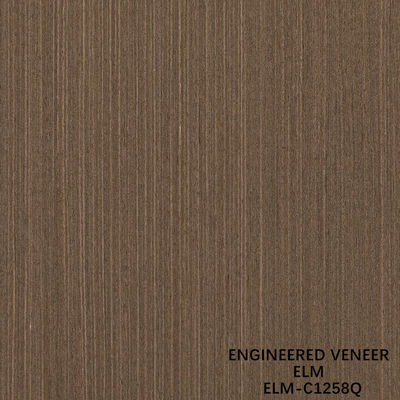 0.5mm Inżynierowane płytki z drewna wiórkowego dla eleganckich paneli 2500-3100mm wydłużone czwarte cięcia kolor brązowy ELM-580Q/125Q/1278Q