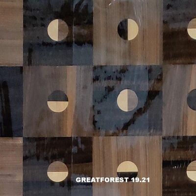 Artystyczny Parkiet drewniany Fener Symetryczny Kolaż Wzorzec geometryczny Bogaty w kolory Malowanie drewniane 0,55 mm