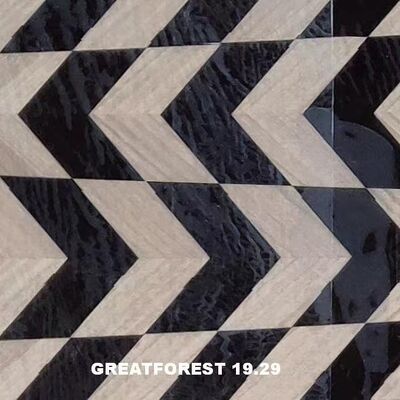 Artystyczna okleina parkietowa z drewna, ręcznie robiona, nowoczesny minimalistyczny styl, artystyczne dostosowywanie do wnętrza samochodu