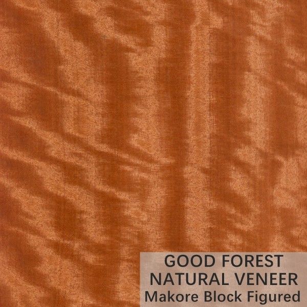Kolor Makore Fornir z naturalnego drewna Crown Cut Grain Indywidualna usługa