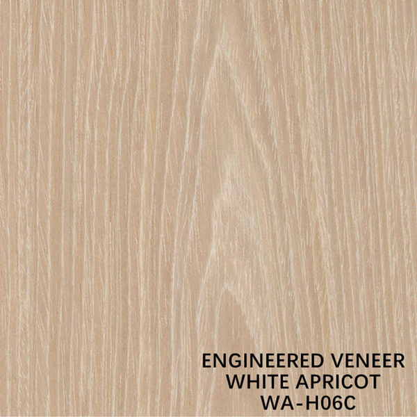 Meble Man Made Wood Fornir Crown Grain White Apricot H06C 0,15-0,6 mm Fleeceed Back