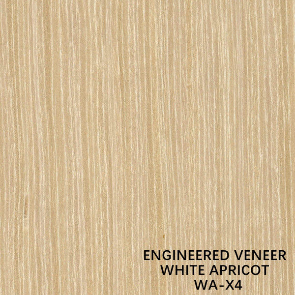 Dekoracja Faux Apricot Wood Fornir X4 Dobra cena z fabryki w Chinach Proste ziarno żółtego koloru Dostosowana usługa