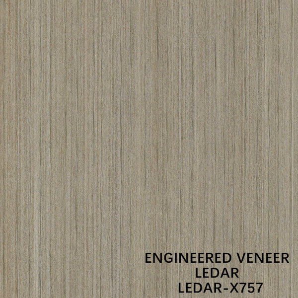 Inżynieria Ledar Wood Fornir Slice Cut Technics Prosto Ziarno X757 Brązowy Kolor Do Pokrycia Ścian Producent Chiny