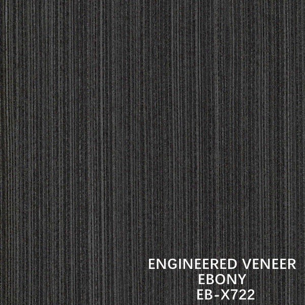 Drzwi I Okna Slice Cut Recon Ebony Fornir X722 Fineline Grain Czarny Kolor ISO