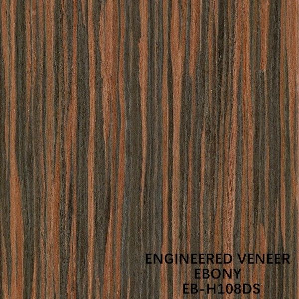 Szafka Front Fancy Recomposed Ebony Wood Fornir Brązowy Kolor H108DS Proste Ziarno