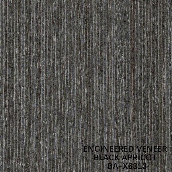 Dekoracja Man Made Black Apricot Recon Fornir drewniany X6313 Proste ziarno 2500-3100 mm