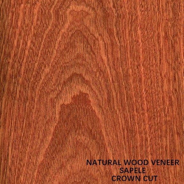 Panele i drzwi Afryka Naturalna okleina z drewna Sapele Flat Cut Crown Grain AAA