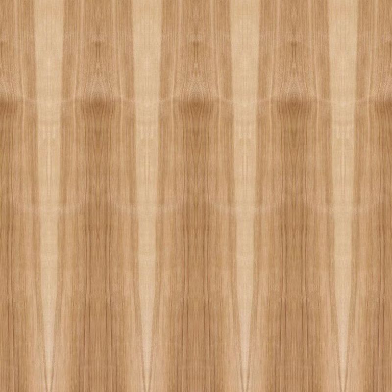 Fornir naturalny Hickory z okładziną Specjalny dwukolorowy prosty słoj 2440 / 2745 mm