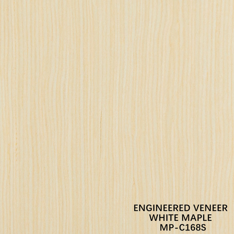Fancy Recomposied Wooden Veneer White Maple 168S Straight Grain dla wnętrza samochodu