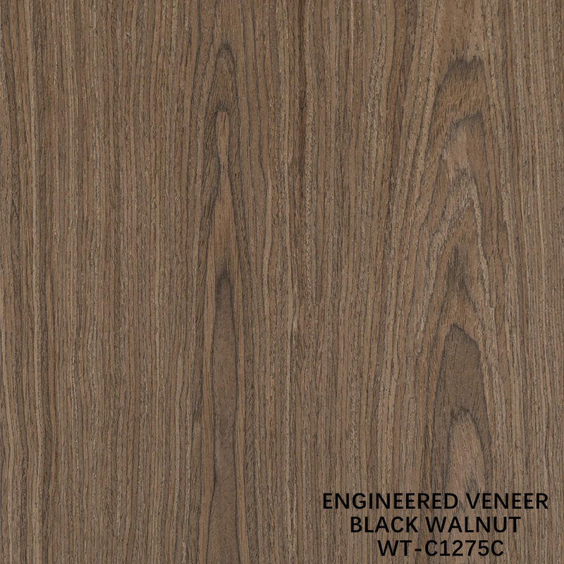 Sztuczne naturalne drewno finery Crown Cut Walnut Standardowy rozmiar 2500*640 Do dekoracji wnętrz
