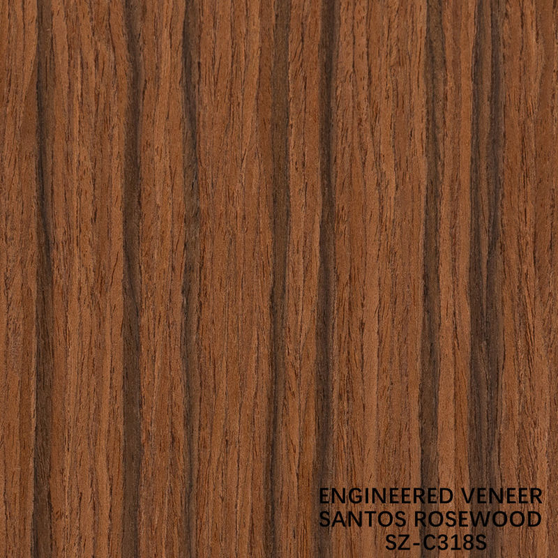 Inżynierowie Santos Rosewood Wooden Veneer Standard Size 2500*640mm Grade A For For Interior Furniture Face China Makes