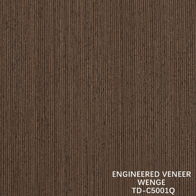 Recon Wenge -5001Q/5003Q/3Q Fornir Drobno-Liniowy Grubość 0,15-1,8mm Z Włókniną Na Drzwi Wewnętrzne I Okna