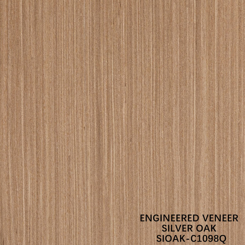 Inżynieryjne drewno finery Quarter Cut of Silver Oak Sheet Grubość 0,4 mm