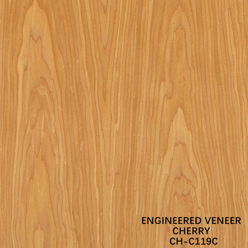 Ev Wooden Veneer Of Fancy Crown Grain American Cherry 2850mm Długość Do Wnętrz China Manufacturer