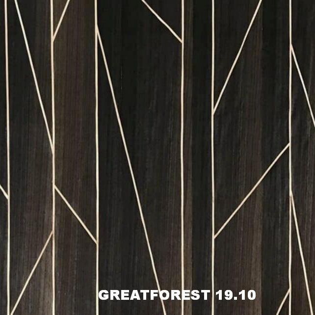 Artystyczny parkiet drewniany fornir geometryczny estetyczny nastrój popularne figury geometryczne grubość 0,50 mm do drzwi drewnianych