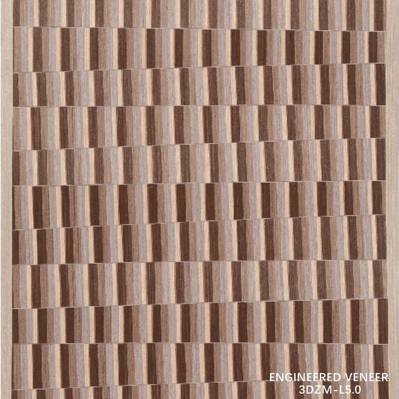 3D Recon Wooden Veneer 3DZM-L5.0 For Cabinet Face Interior Wall Wooden Veneer 0.5mm Niestandardowe rozmiary i tekstury