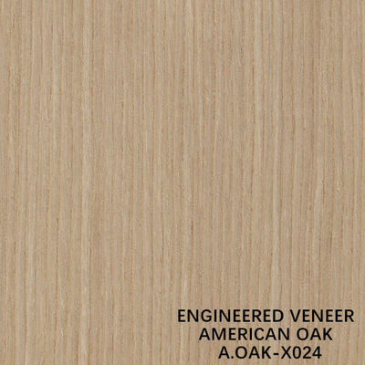 OEM Engineered Wood Fornir Amerykański biały dąb X024 Ciemnożółty do szafki