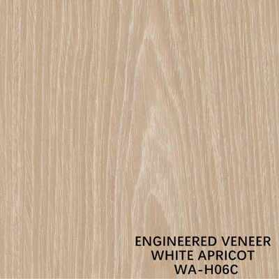 Meble Man Made Wood Fornir Crown Grain White Apricot H06C 0,15-0,6 mm Fleeceed Back