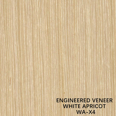 Dekoracja Faux Apricot Wood Fornir X4 Dobra cena z fabryki w Chinach Proste ziarno żółtego koloru Dostosowana usługa