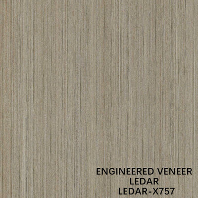 Inżynieria Ledar Wood Fornir Slice Cut Technics Prosto Ziarno X757 Brązowy Kolor Do Pokrycia Ścian Producent Chiny