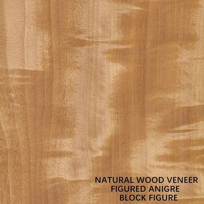 Anegre Africa naturalny fornir drewniany rysunek słojów jednolity kolor 0,5 mm