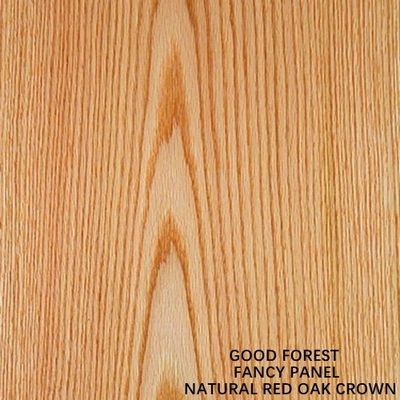 Red Oak Fancy Mdf Crown Grain Wooden Veneer Slip Match Furniture Material