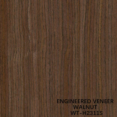 Recono Walnut Wood Veneer Straight Grain Standard Size 2500*640mm Do dekoracji wnętrz WT-H2311S
