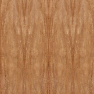 Natural Africa Mahogany Wood Fornir Crown Grain Standardowy rozmiar 2440 * 1220 mm Do szafki drzwiowej FSC