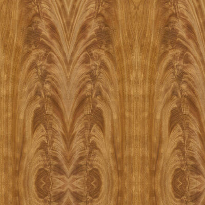 Dekoracja hotelu Specjalnie fornir drewniany Cerejeira Crotch Grain 2440/2745mm