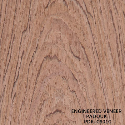 Zrekonstruowane drewno fałdery Rose drewno Crown Cut czerwony kolor Długość 2200-3100mm Do Do drzwi wewnętrznych China Factory