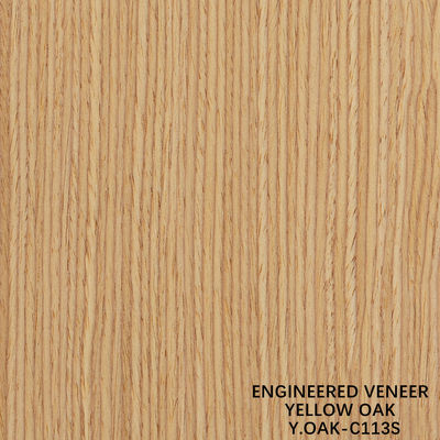 Reconi Wood Veneer Żółty dąb Pionowy Kwota Ziarna 3050 * 640mm Do dekoracji hotelowej 113S / 335S